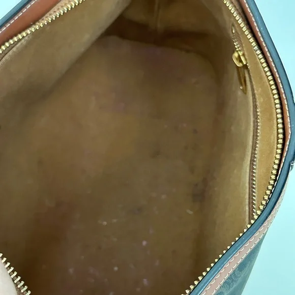 Celine Triomphe Canvas and Calfskin Toiletry Bag - Picture 9 of 15